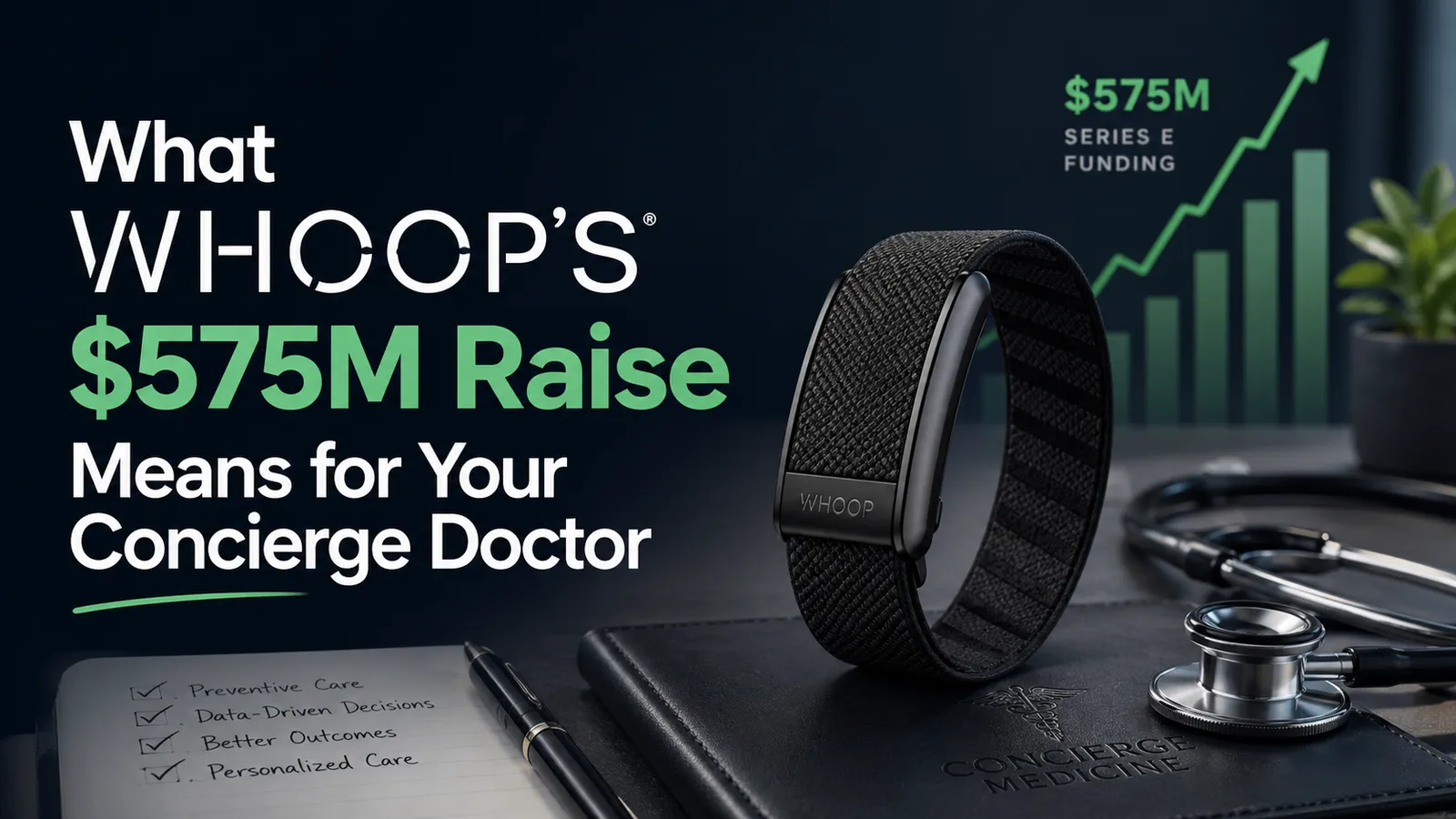 What Whoop's $575M Raise Means for Your Concierge Doctor