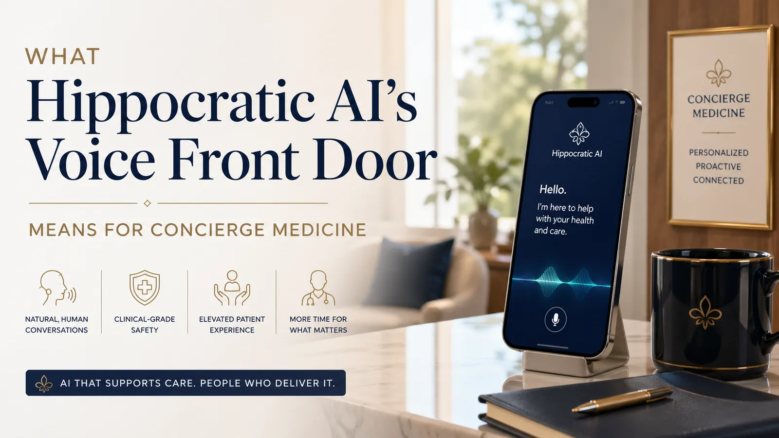 What Hippocratic AI's Voice Front Door Means for Concierge Medicine