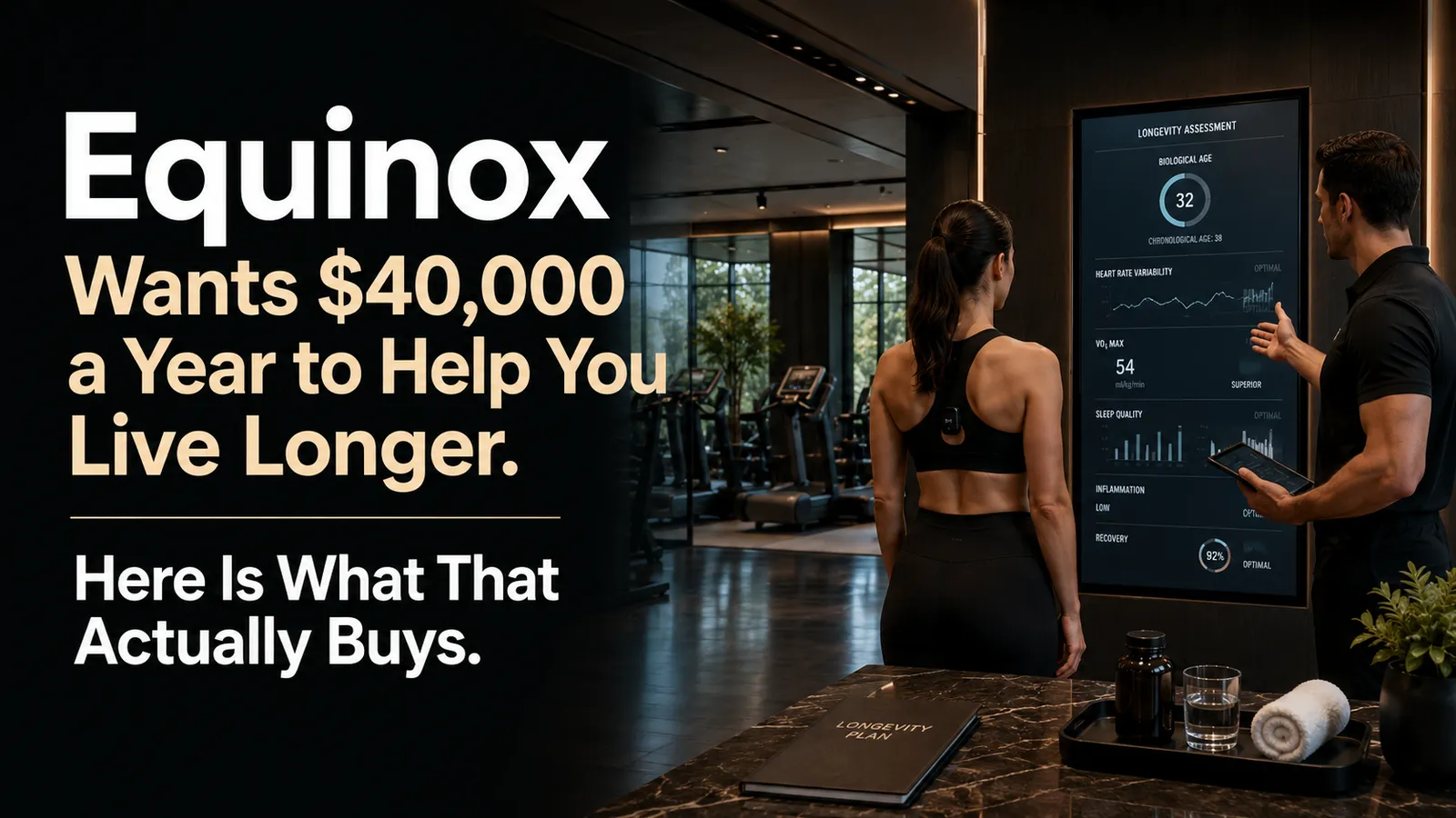 Equinox Wants $40,000 a Year to Help You Live Longer. Here Is What That Actually Buys