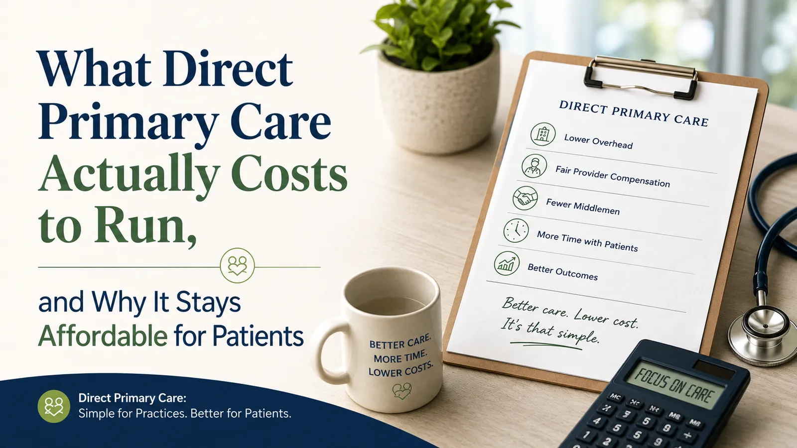 What Direct Primary Care Actually Costs to Run, and Why It Stays Affordable for Patients