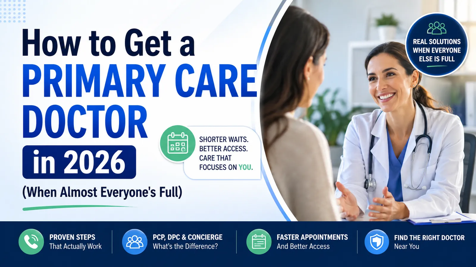How to Get a Primary Care Doctor in 2026 (When Almost Everyone's Full)