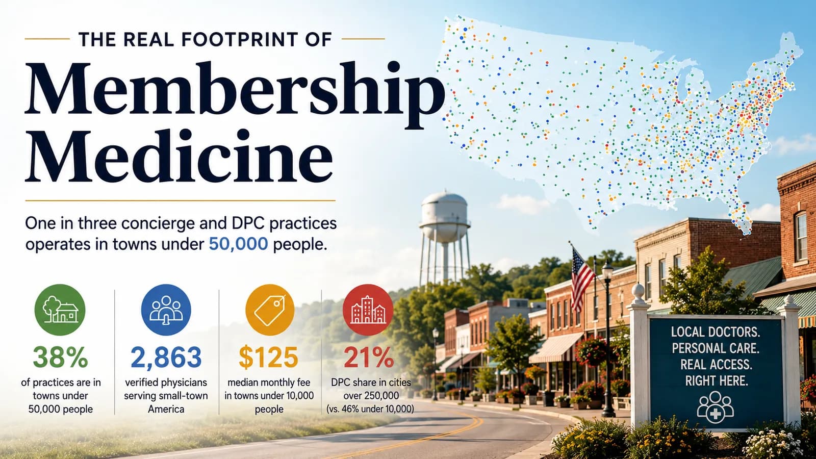 Is Concierge Medicine Only for Big Cities? What 6,150 Practices Say About Small-Town America