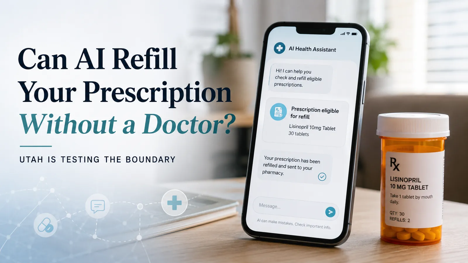Can AI Refill Your Prescription Without a Doctor? Utah Is Testing the Boundary