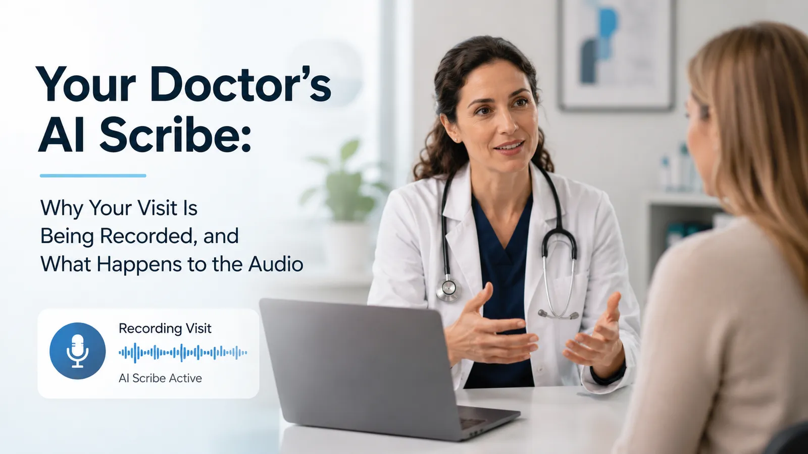 Your Doctor's AI Scribe: Why Your Visit Is Being Recorded, and What Happens to the Audio
