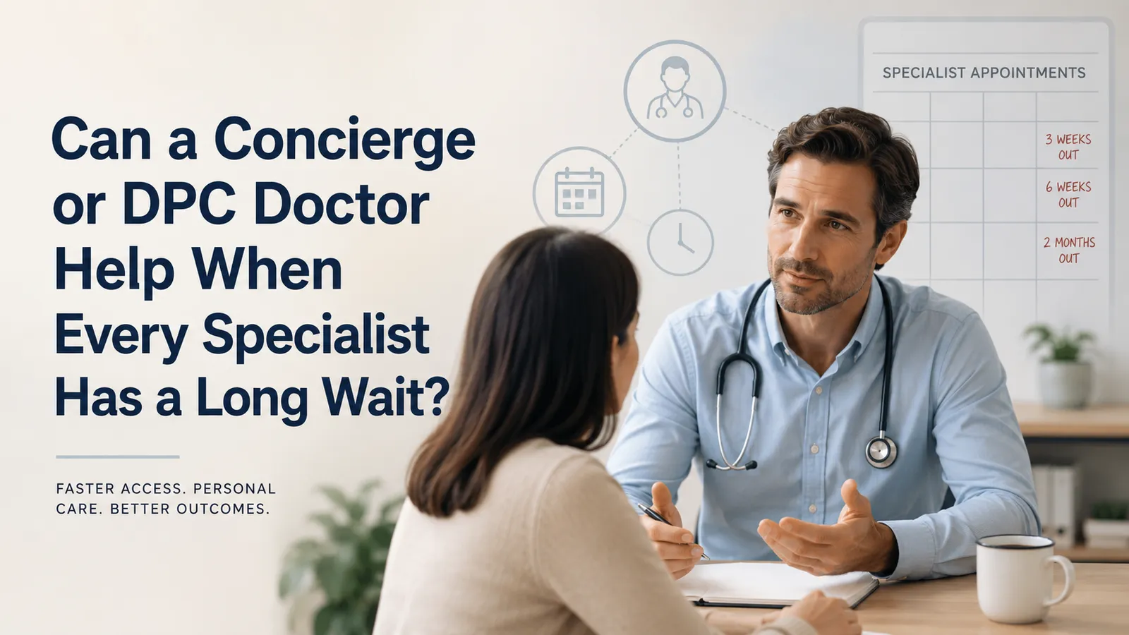 Can a Concierge or DPC Doctor Help When Every Specialist Has a Long Wait?