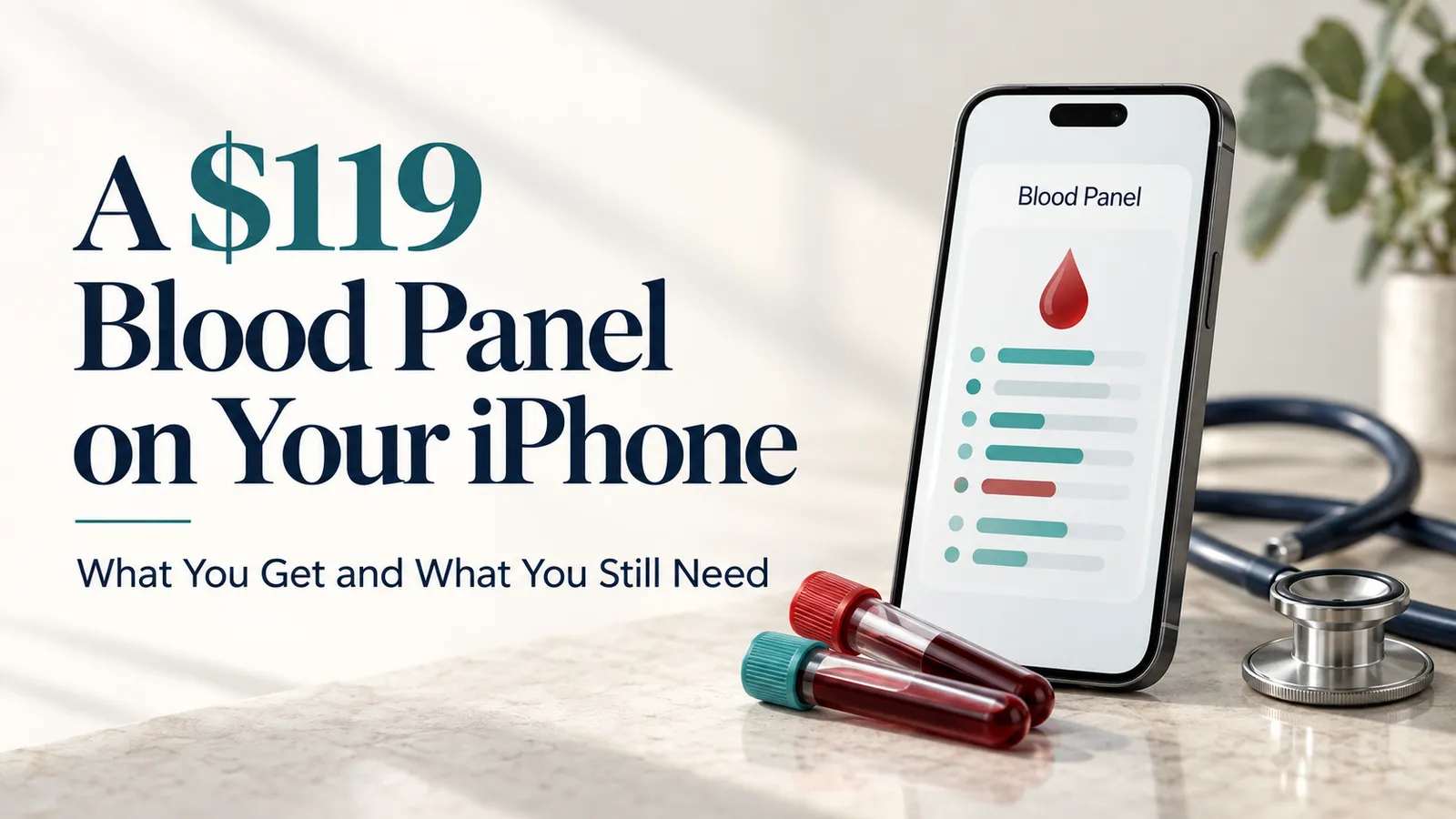 A $119 Blood Panel on Your iPhone: What You Get and What You Still Need