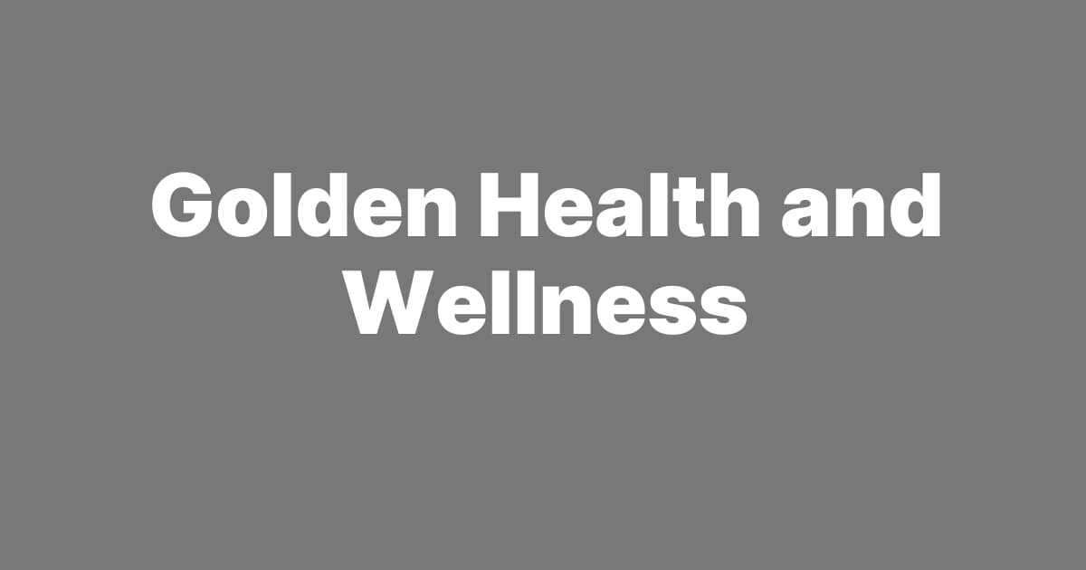 Golden Health and Wellness logo