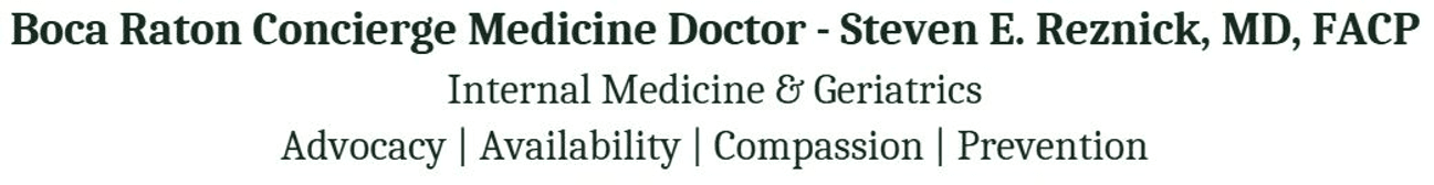Boca Raton Concierge Medicine Doctor Steven E. Reznick, MD, FACP logo